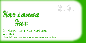 marianna hux business card
